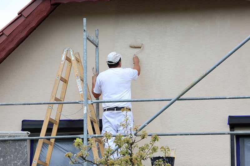 Peinture de façade réalisée par Artisan JP